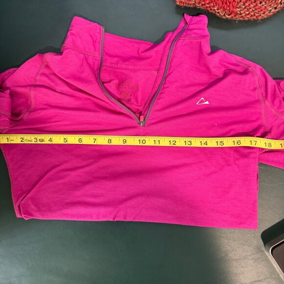 Paragon Top Womens Medium Merino Blend 1/4 Zip Long Sleeve Outdoors Wool Hiking - Picture 6 of 7